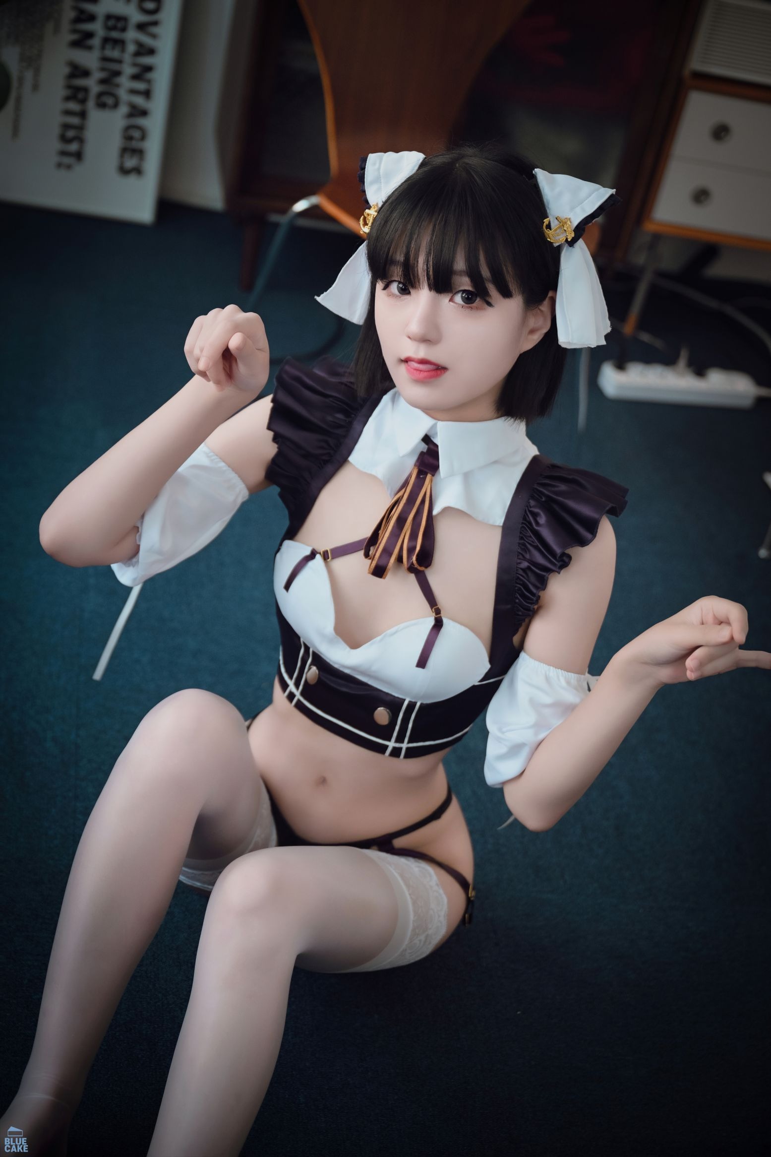 Bluecake -Jenny Maid Cosplay(35)