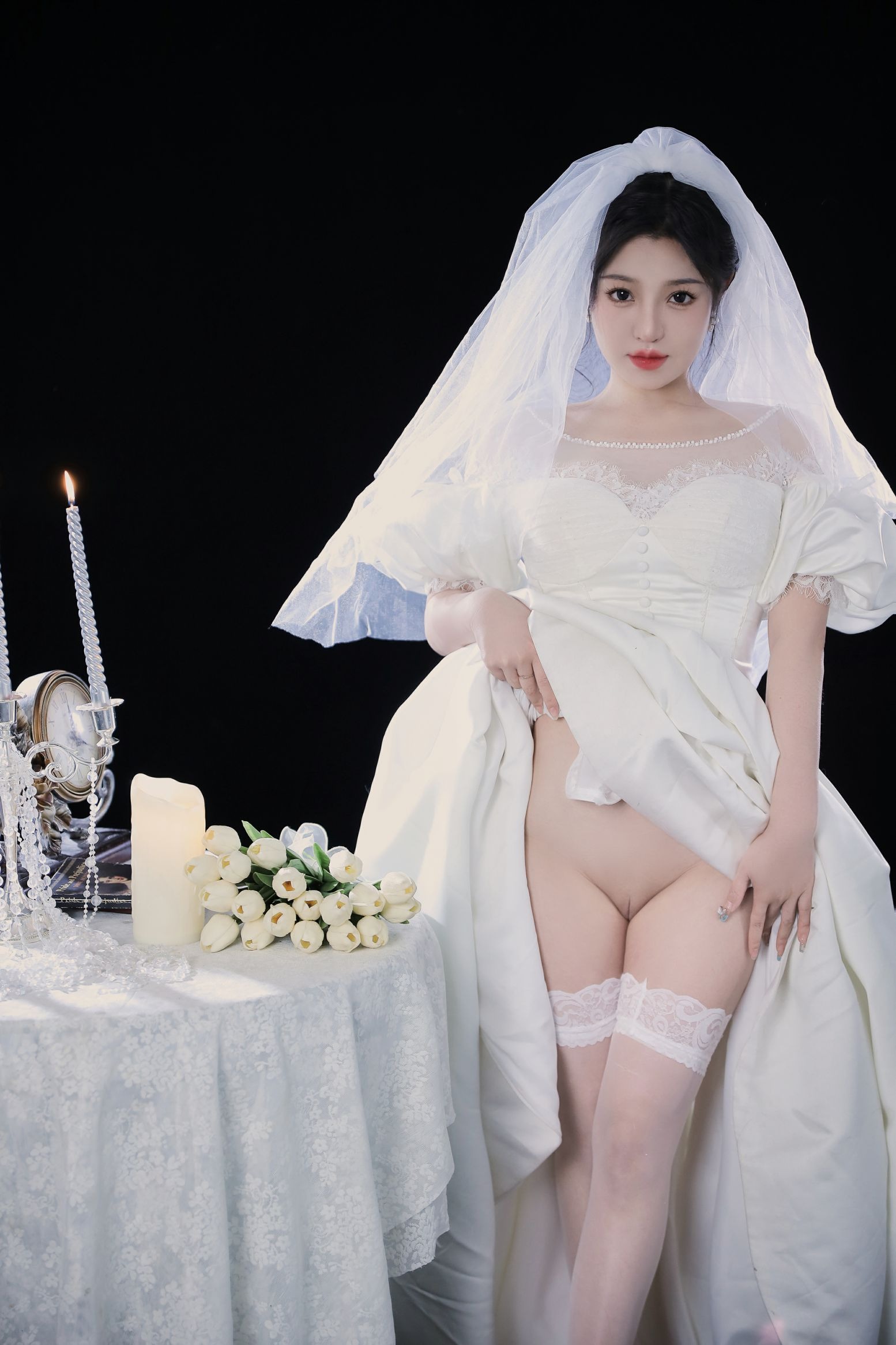 桃暖酱 婚纱(10)