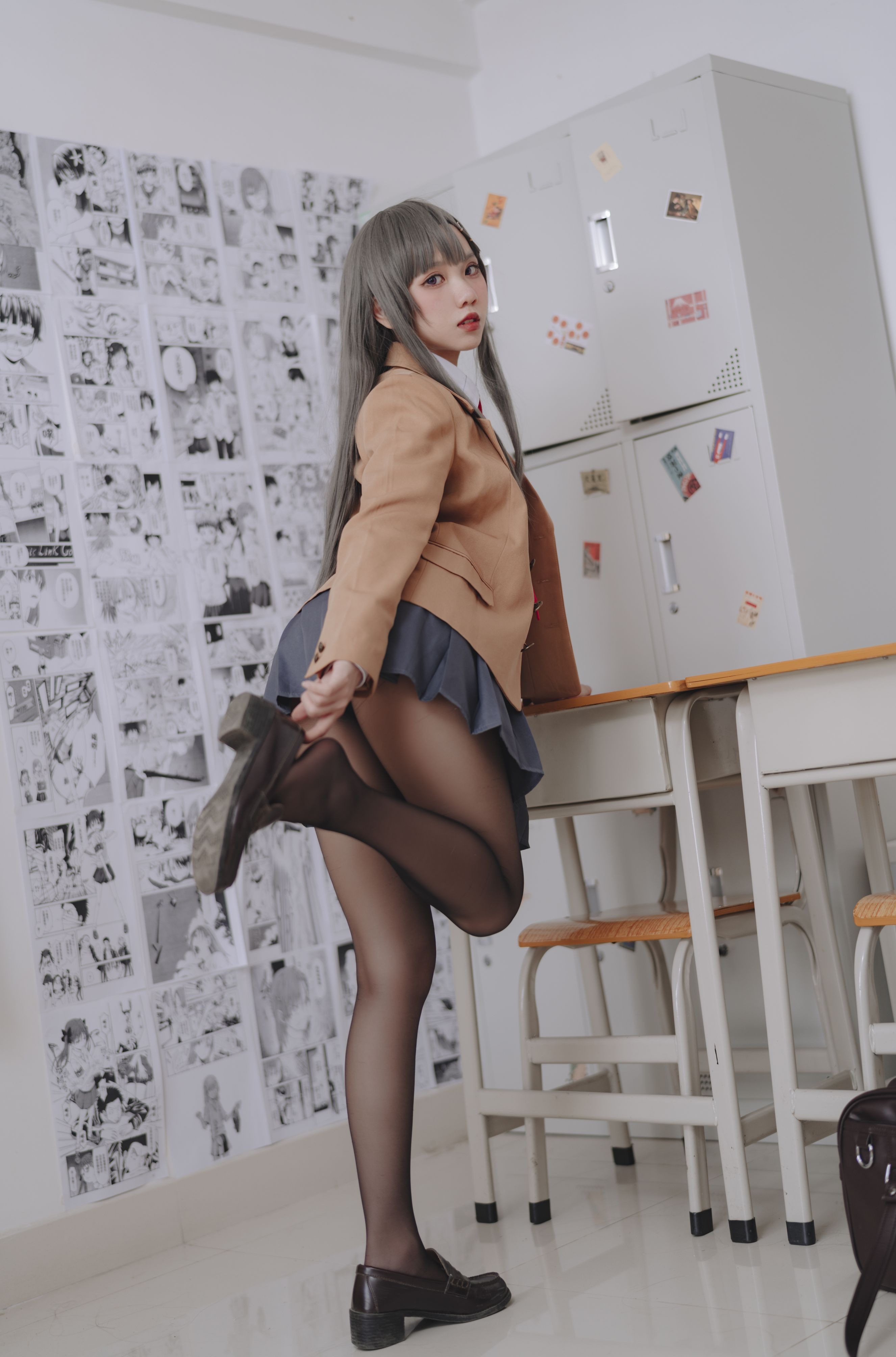 果咩酱w 麻衣校服 30P(2)