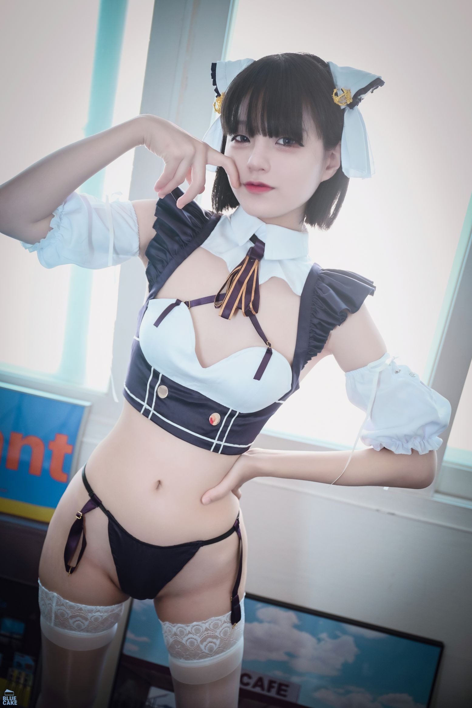 Bluecake -Jenny Maid Cosplay(64)