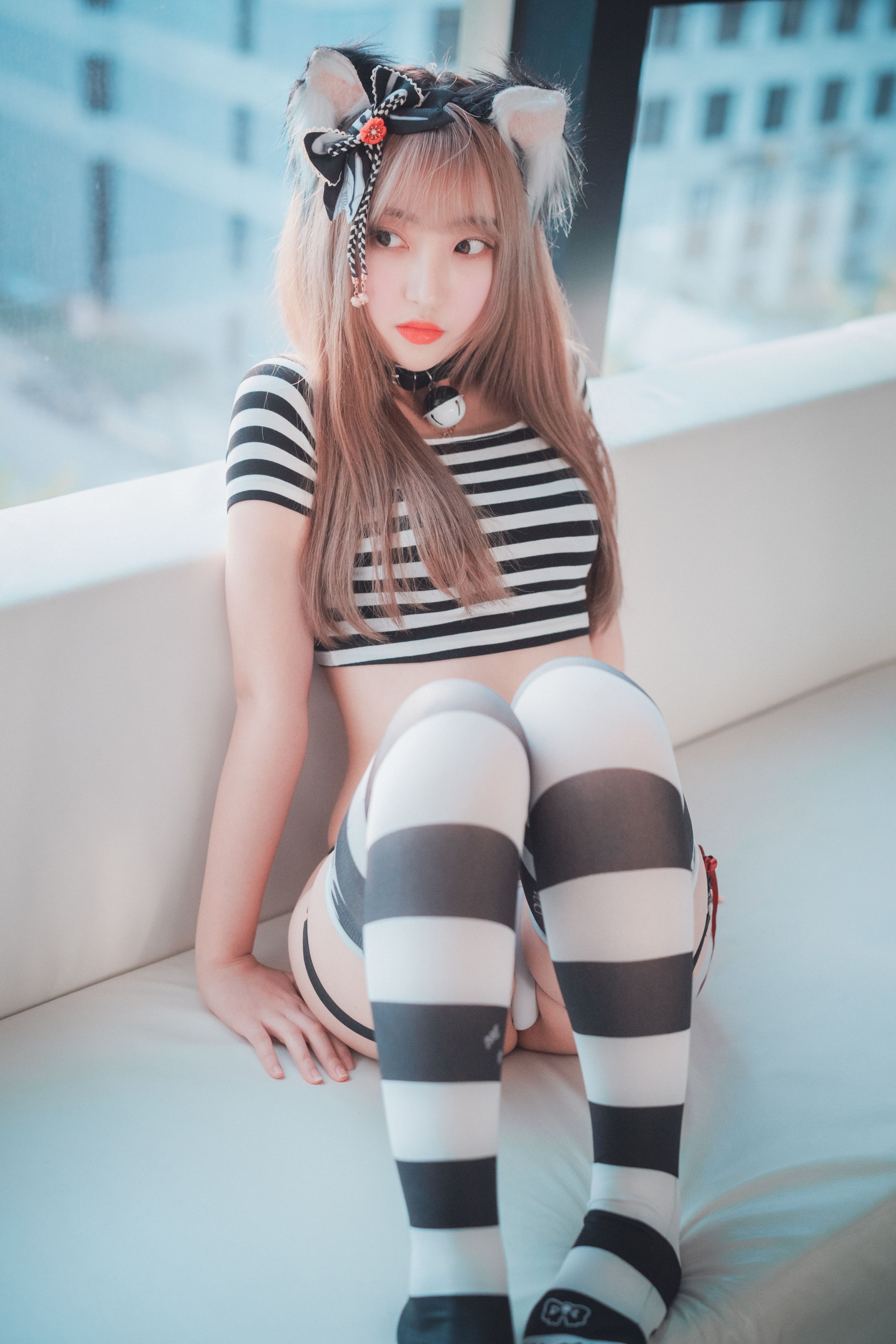 Hanari(하나리) - [DJAWA] Catgirl in Stripes [91P-814MB](10)