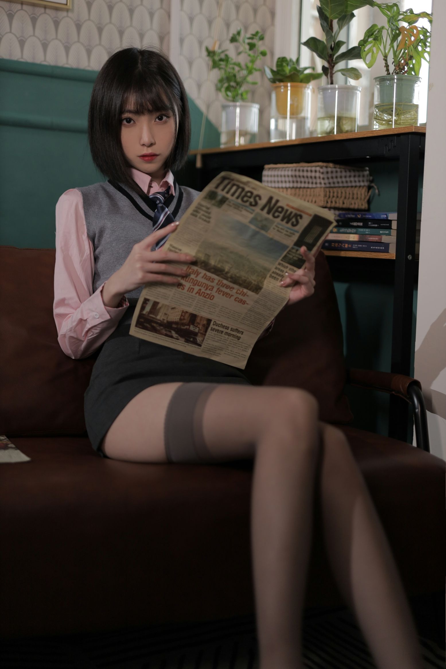 许岚 韩系制服(5)