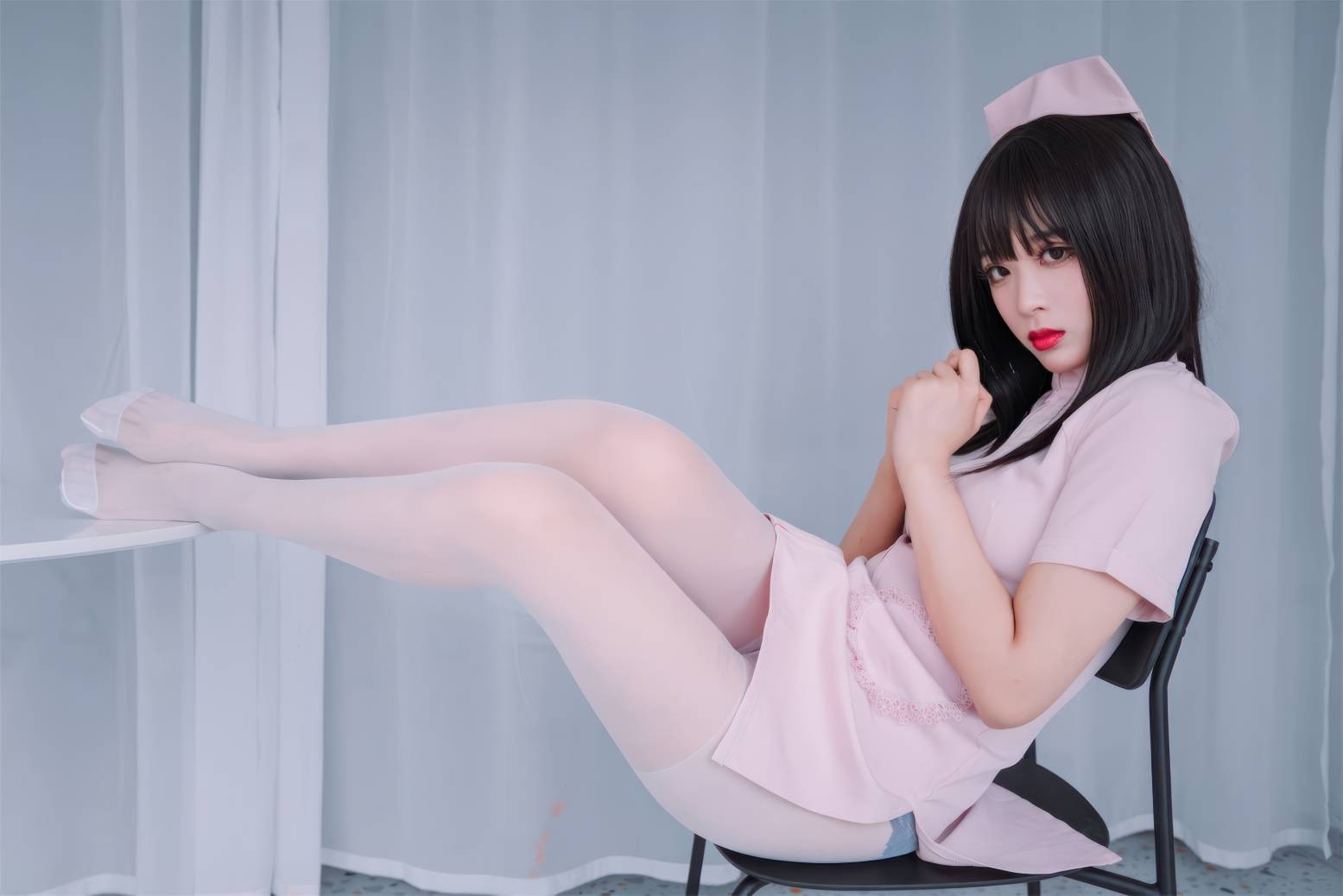 轩萧学姐 - 粉色护士(21)