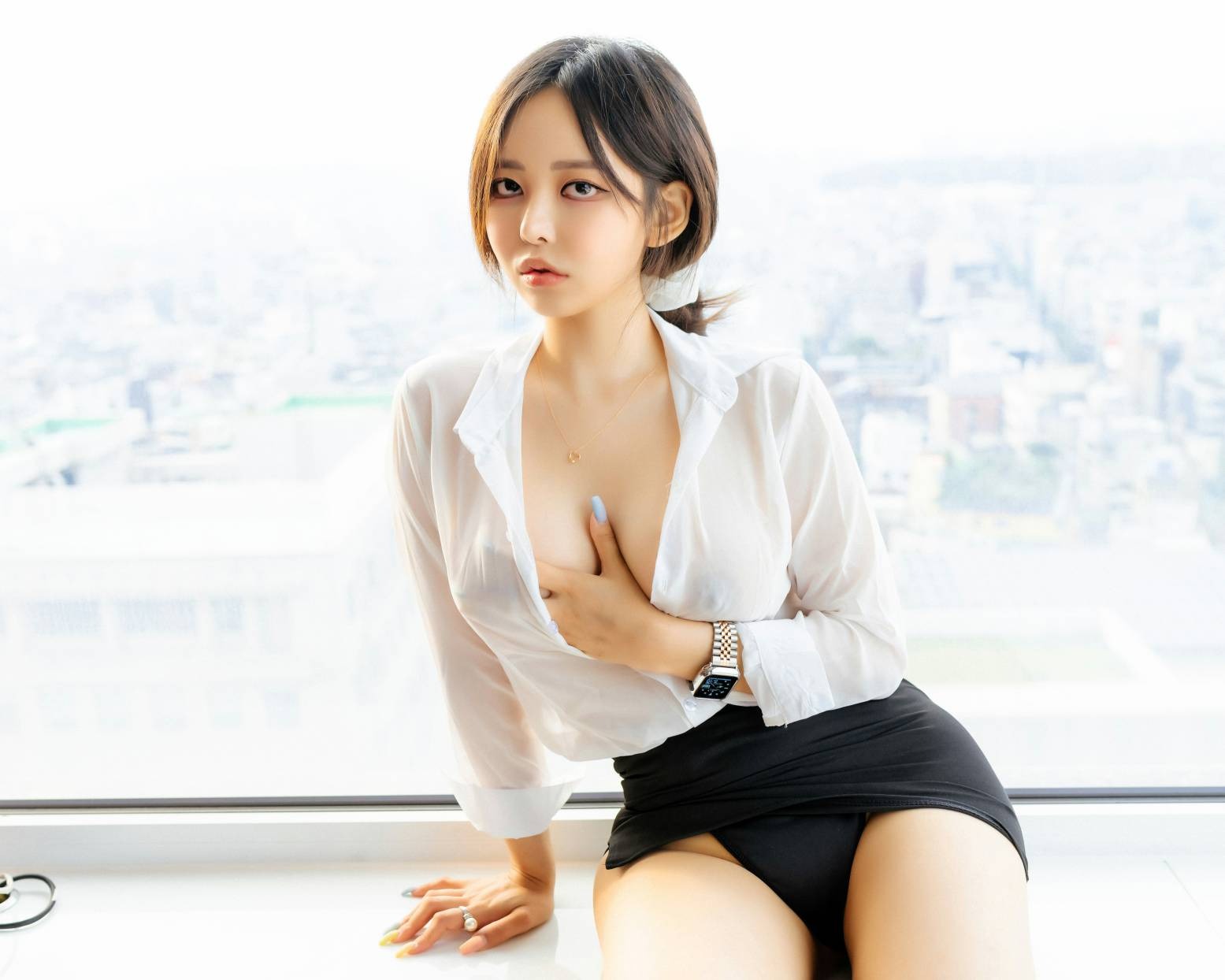 Moon Night Snap_Jia – Secretary girl + video(24)