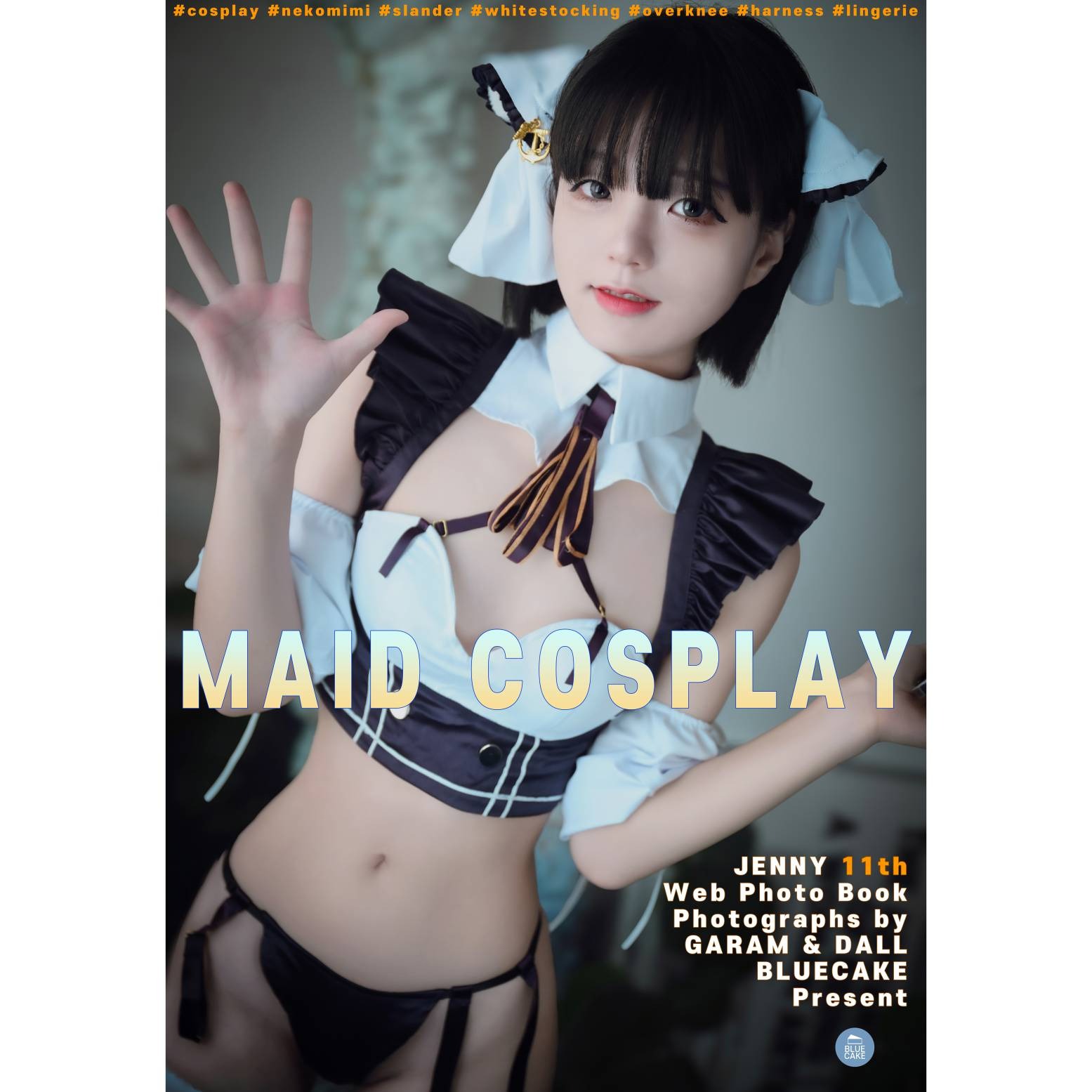 Bluecake -Jenny Maid Cosplay(69)