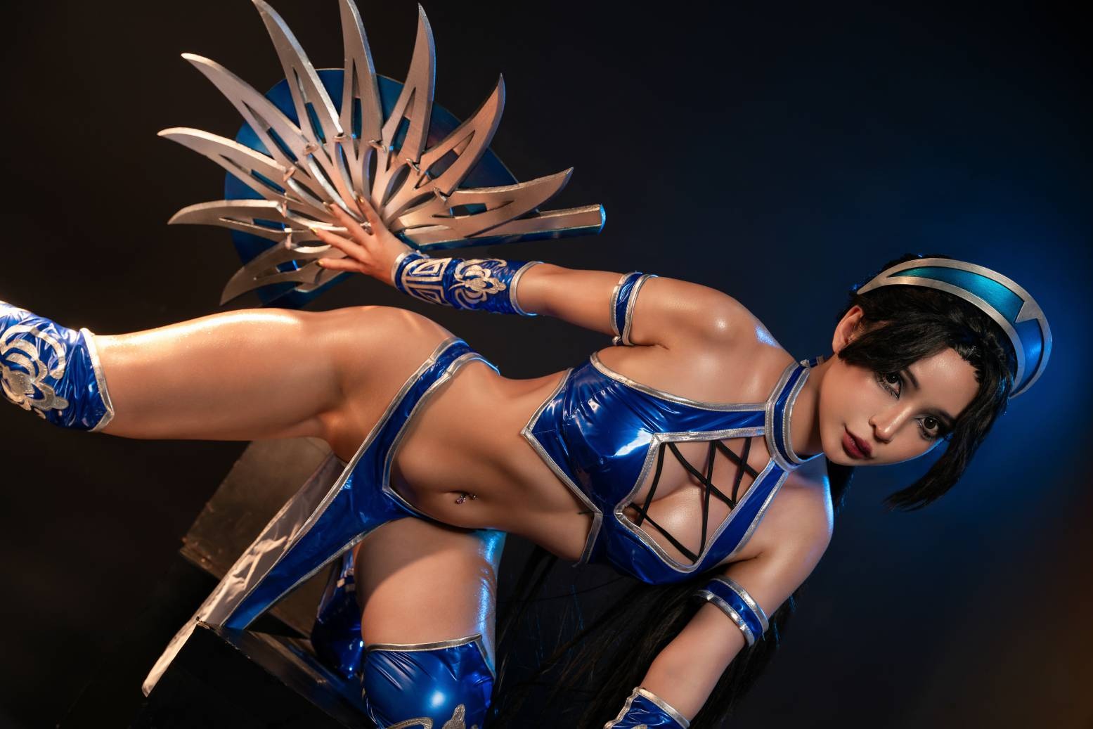 Umeko J cosplay Kitana - Mortal Kombat(67)