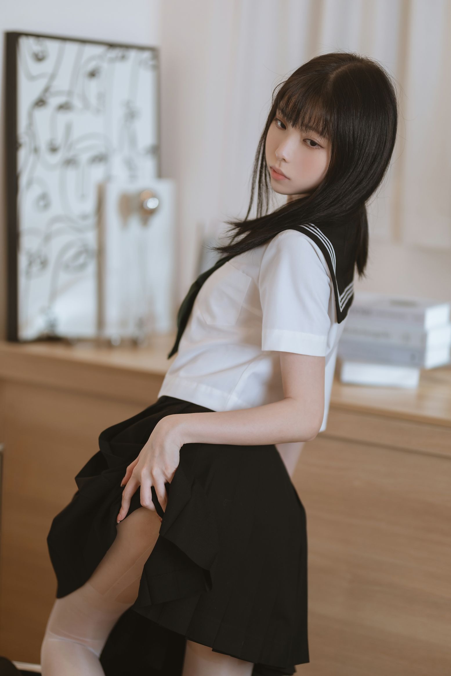 许岚LAN 白丝水手服(22)