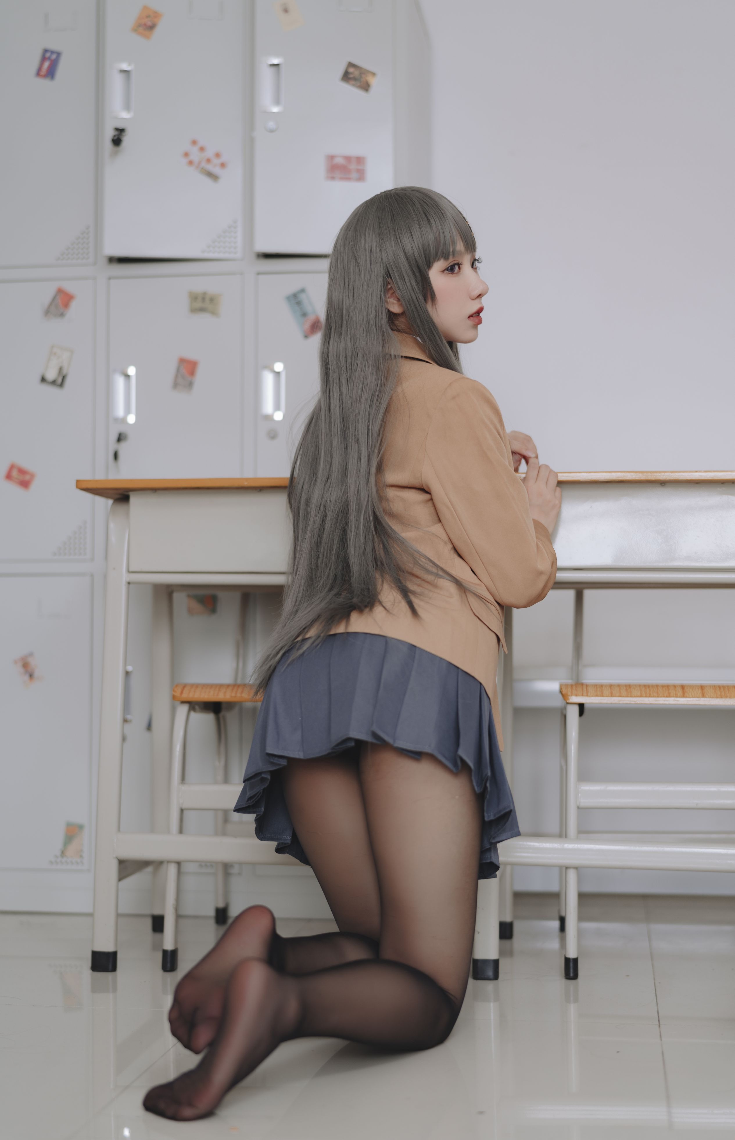 果咩酱w 麻衣校服 30P(14)