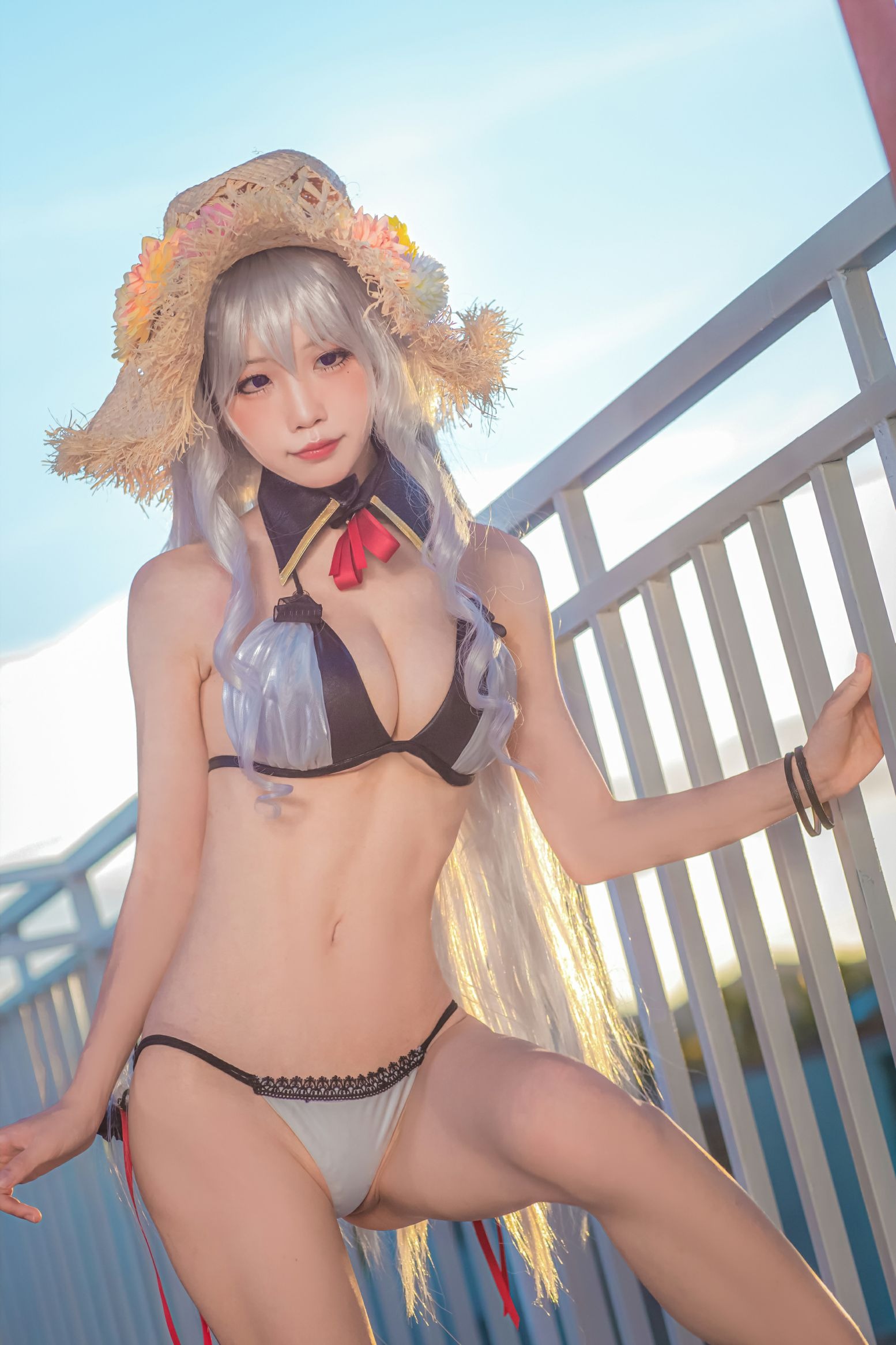 Aqua 水淼 - Algérie Swimsuit (Azur Lane)(19)