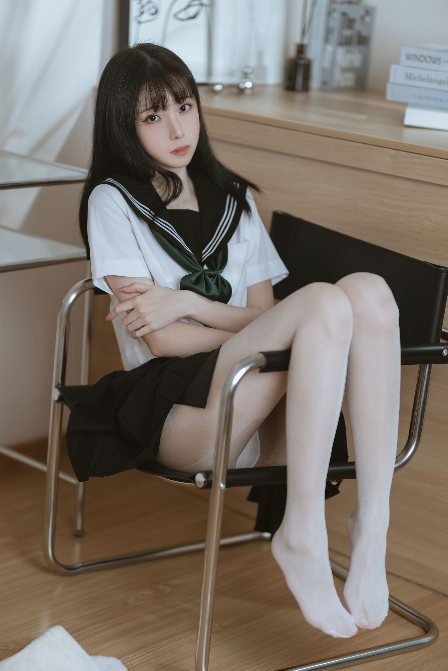 许岚LAN 白丝水手服(23)