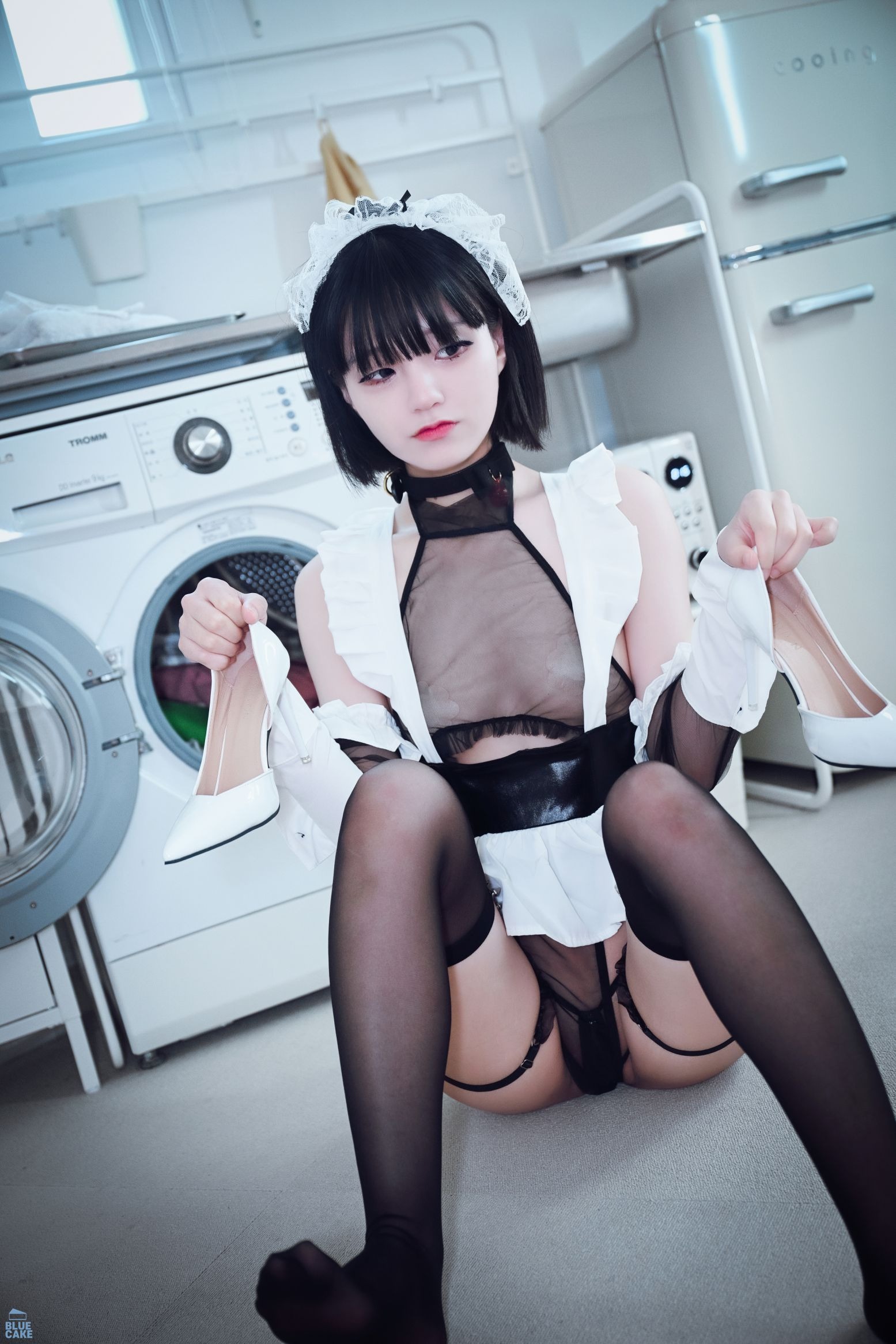 Bluecake -Jenny Maid Cosplay(60)