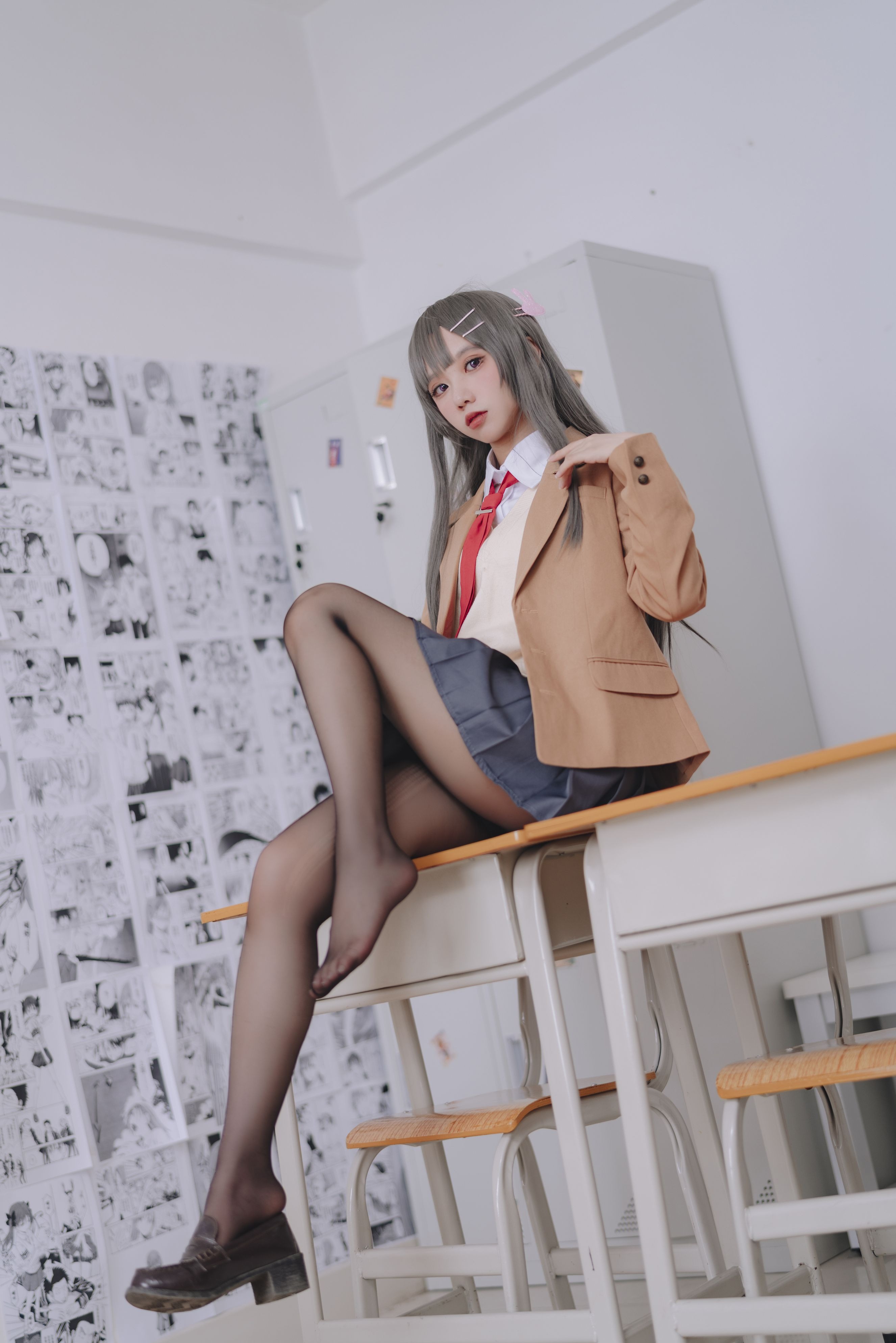 果咩酱w 麻衣校服 30P(25)