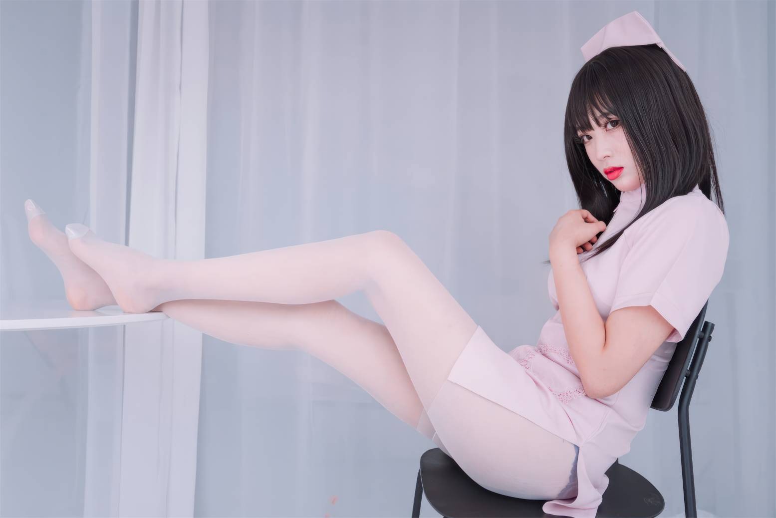 轩萧学姐 - 粉色护士(18)