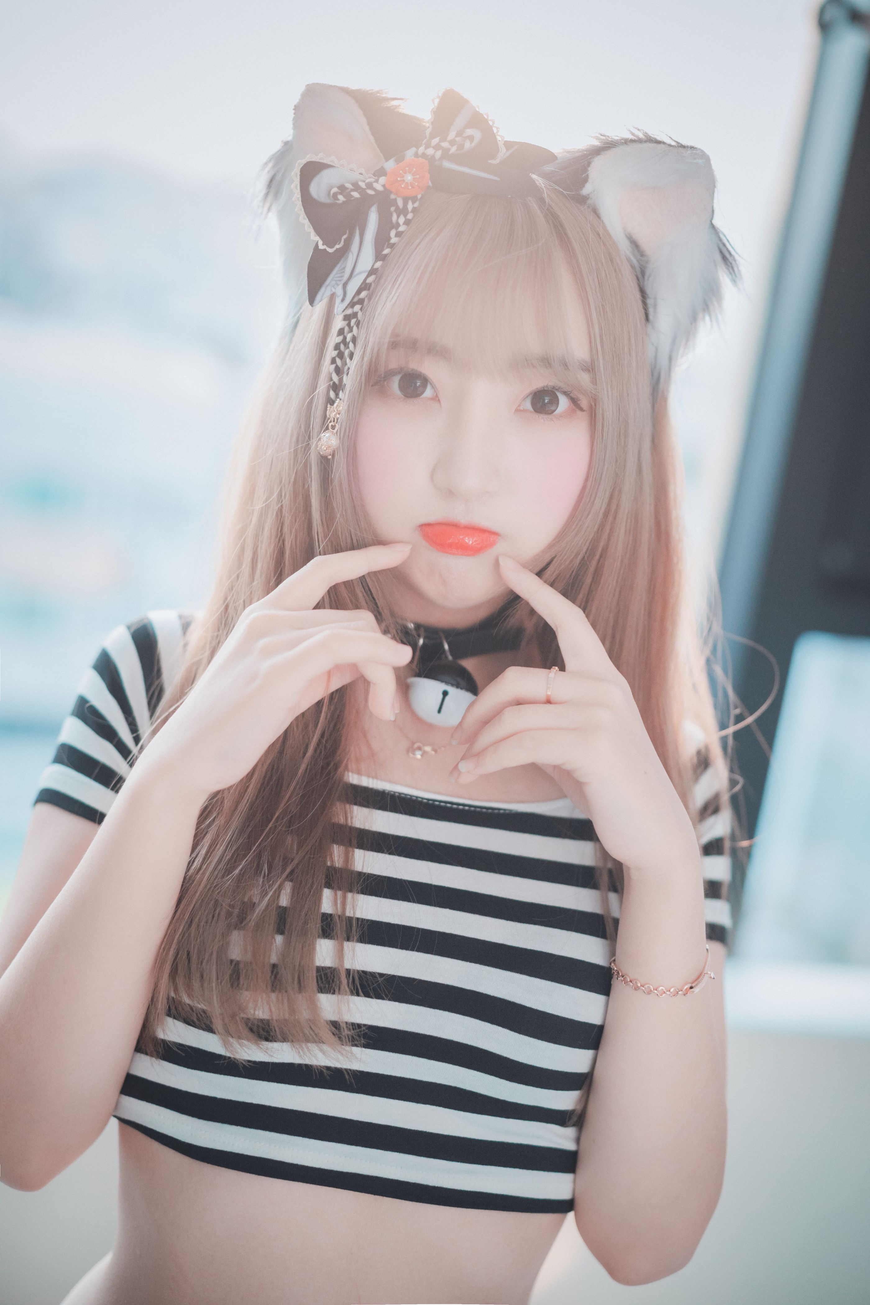 Hanari(하나리) - [DJAWA] Catgirl in Stripes [91P-814MB](4)