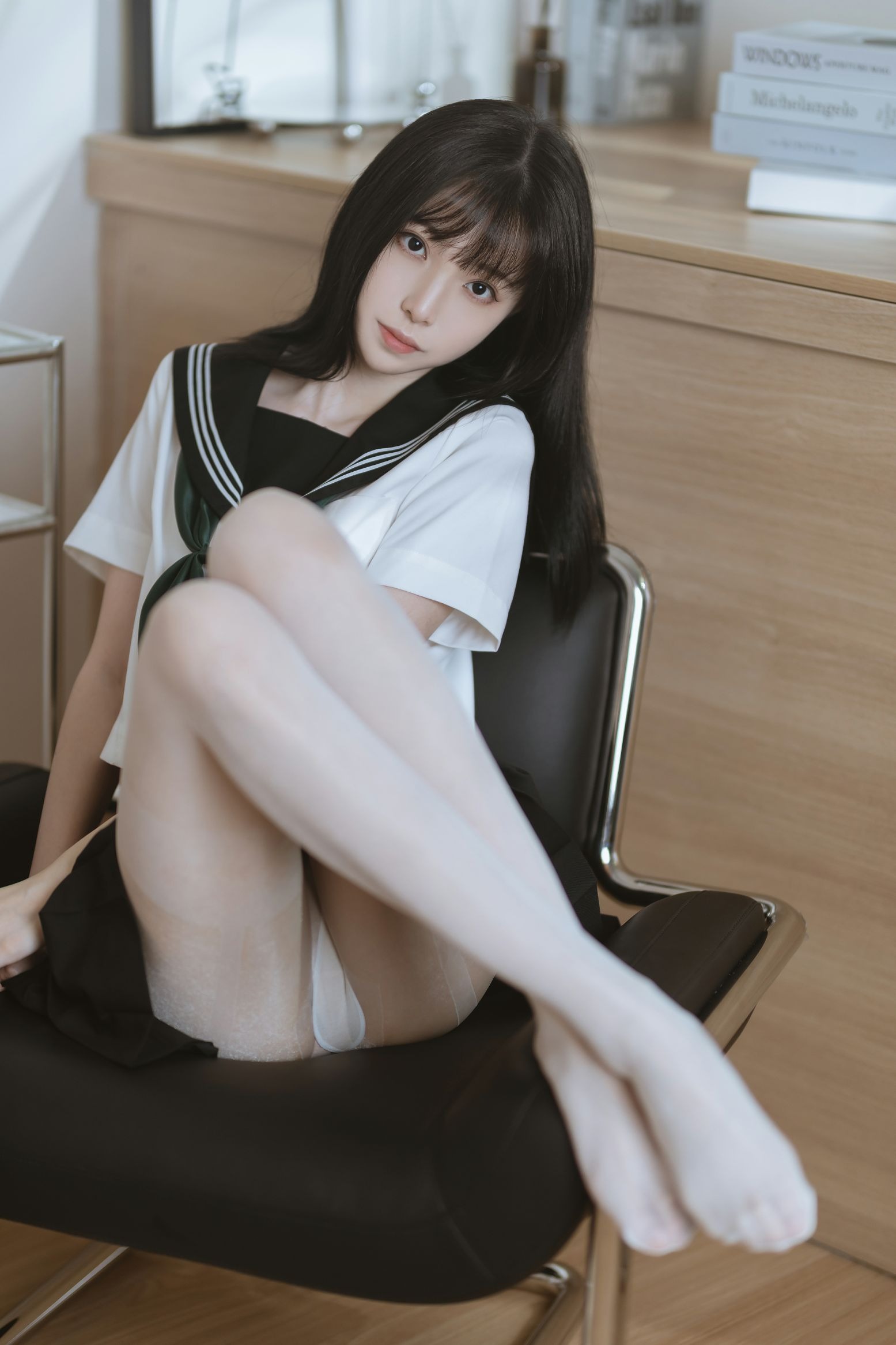 许岚LAN 白丝水手服(32)