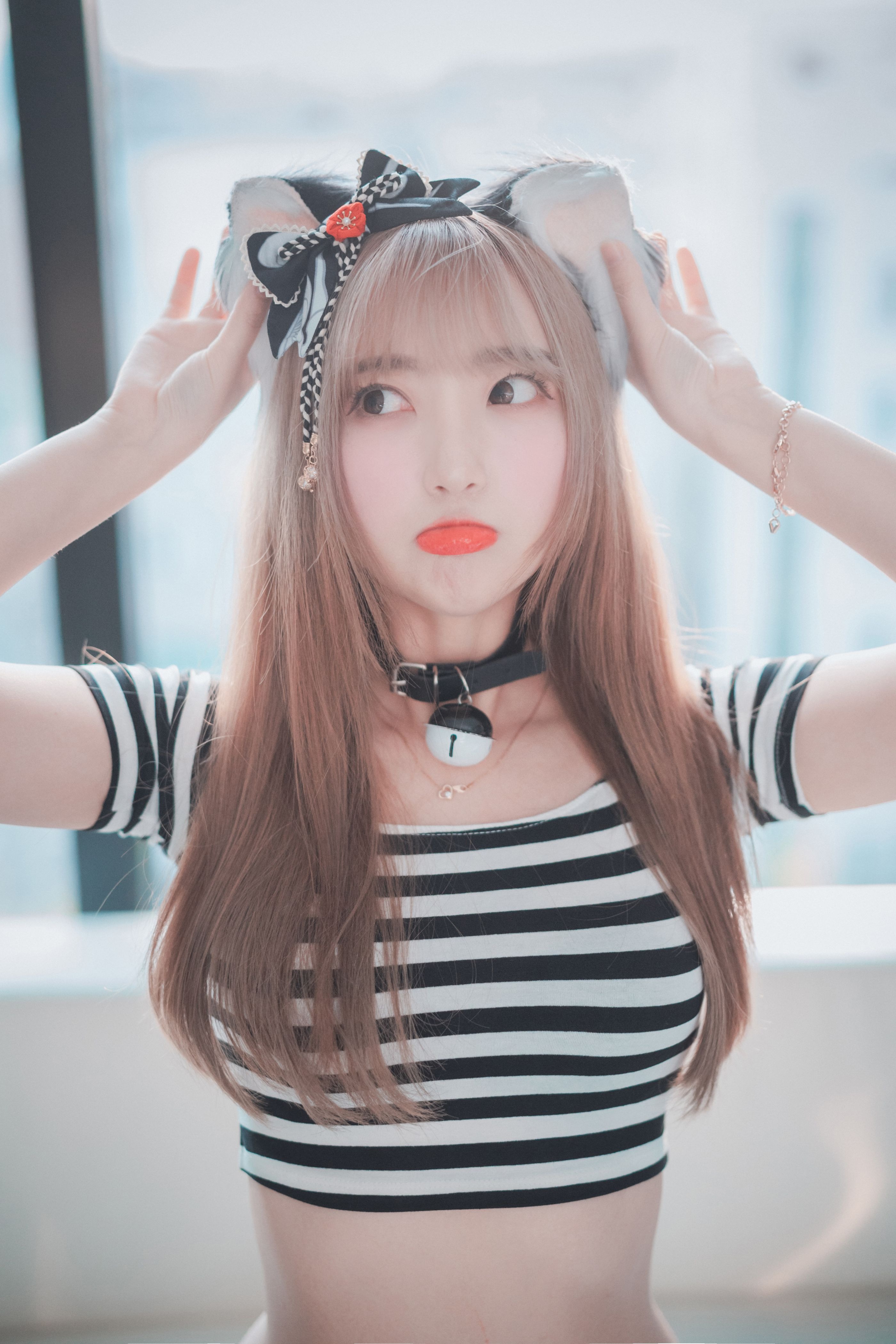 Hanari(하나리) - [DJAWA] Catgirl in Stripes [91P-814MB](3)