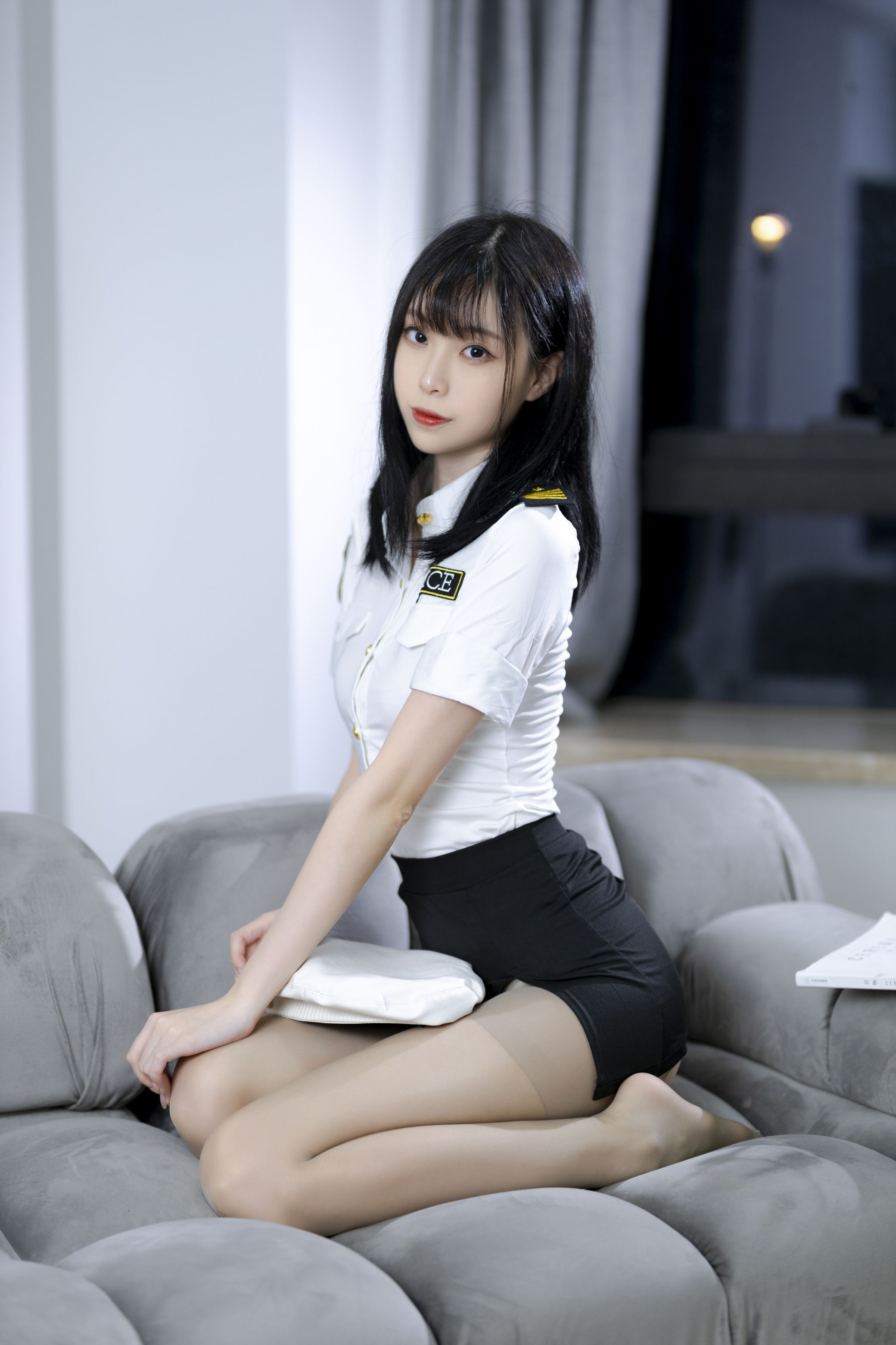 许岚LAN 灰丝制服 [40P-516MB](9)