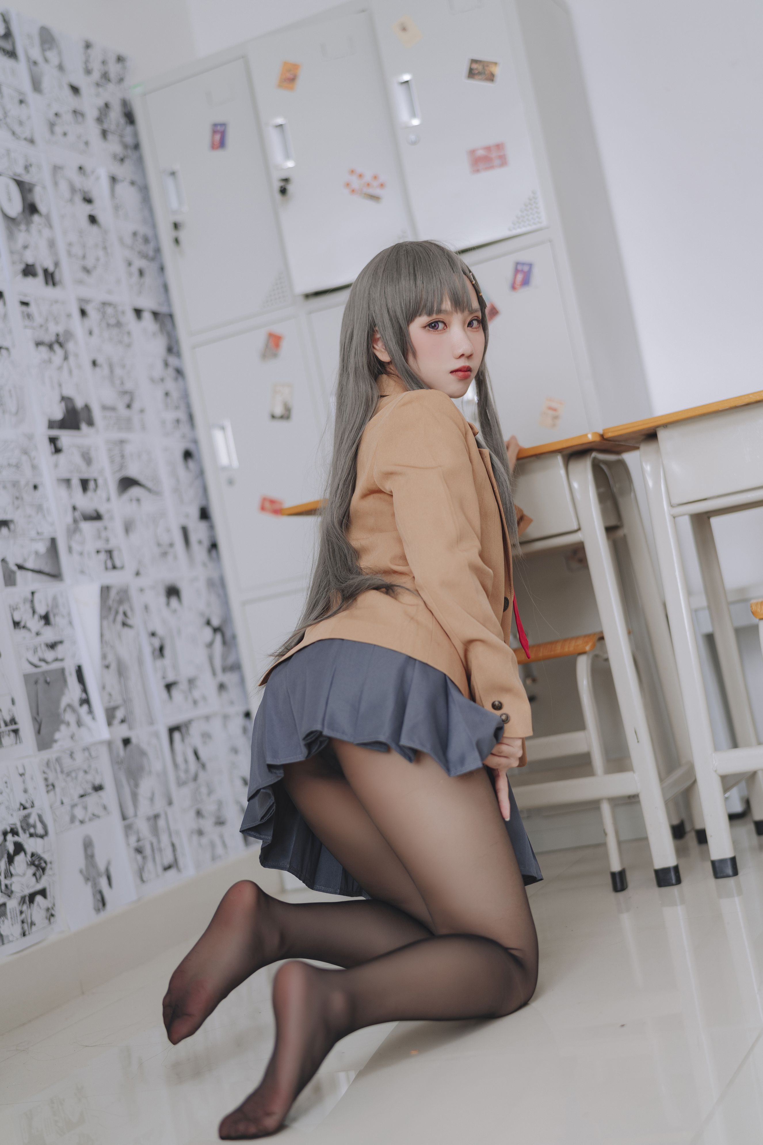 果咩酱w 麻衣校服 30P(16)